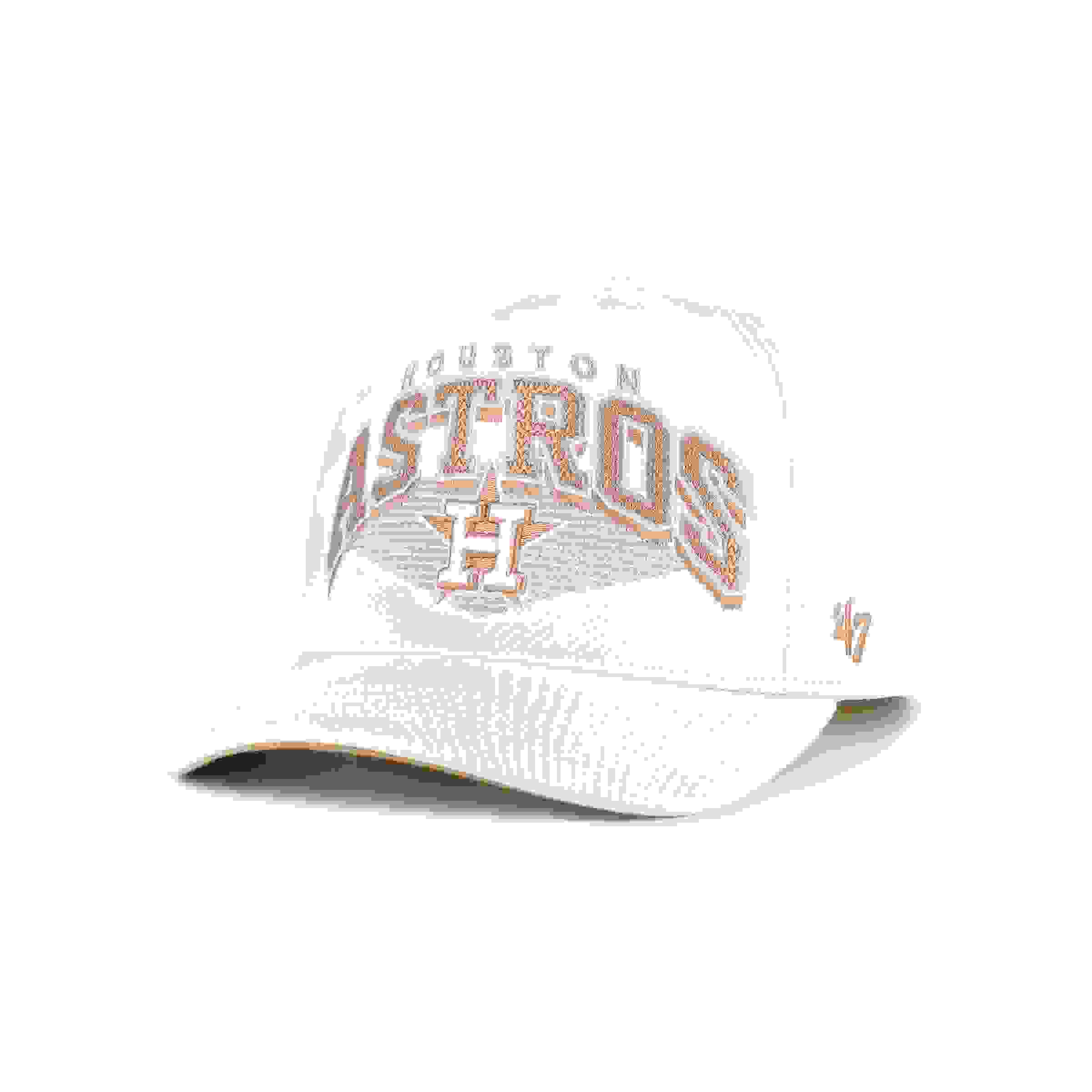 47 Houston Astros Pomona Hitch Cream Snapback Hat